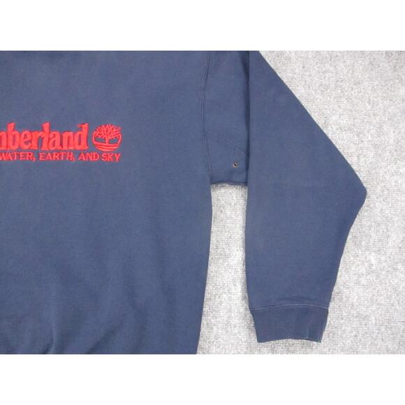 Vintage Timberland Sweatshirt Mens Large Made USA Weathergear Embroidered 90s - Picture 11 of 16